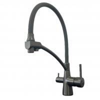 Смеситель кухни с фильтром оружейная сталь Accoona А5179ST-13