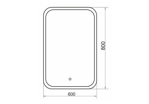 Зеркало Пион ш600 д800