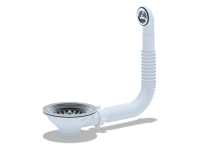 Выпуск для мойки 3,5 с круглым переливом N320S