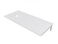 Столешница 110*50 см лдсп белая с кронштейном левая