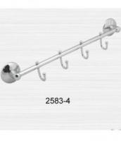 Крючки - 4 на трубке хром 2583-4