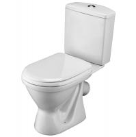 Унитаз Алькор антивсплеск косой выпуск пластиковое сиденье