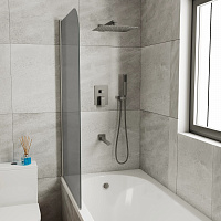 Смеситель скрытого монтажа оружейная сталь D&K  DA1515606А04