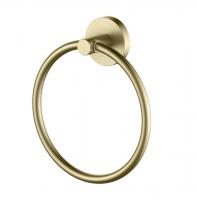 Полотенцедержатель кольцо матовое золото Aquatek AQ4112BG