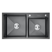 Мойка 780 профессиональная графит 3мм две чаши