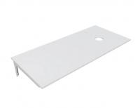 Столешница 110*50 см лдсп белая с кронштейном правая