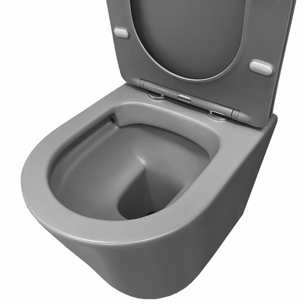 Унитаз подвесной серый матовый 105MH