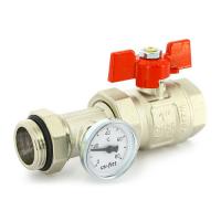 Кран для коллекторной группы с термометром