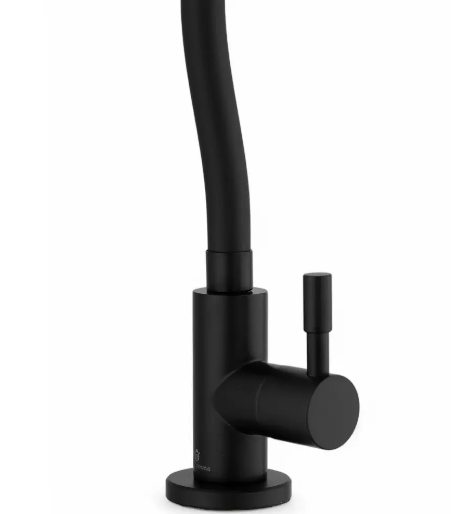 Кран с гибким изливом для питьевой воды ЧЕРНЫЙ