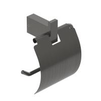 Бумагодержатель с крышкой Cezares оружейная сталь SLIDER-PH-GM 