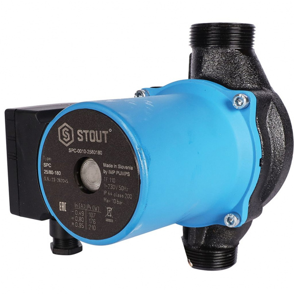 Насос циркуляционный Stout 25/80 180 мм