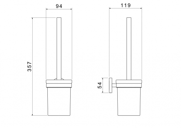 Ерш подвесной матовое золото Aquatek AQ4110BG