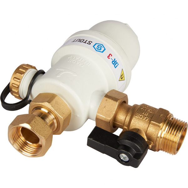 Шламоотделитель Stout с магнитом для настенных котлов 3/4"