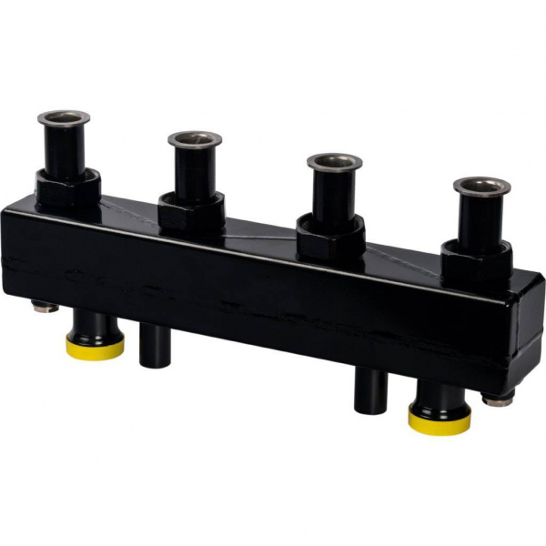 Коллектор Stout 2-х контурный DN 25 стальной с гидравлическим разделителем