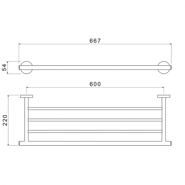 Полка для полотенец матовое золото Aquatek AQ4222BG