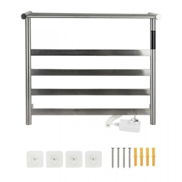 Полотенцесушитель В51*Ш57 электрический хром матовый  с полкой