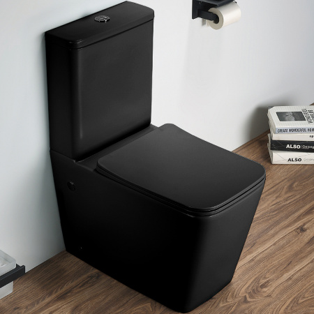 Унитаз монолит черный матовый az1111Mb