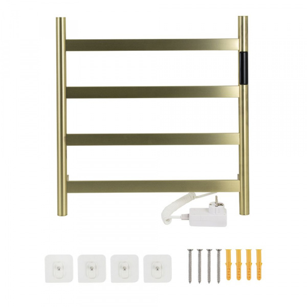 Полотенцесушитель В47*Ш50 электрический лесенка матовое золото