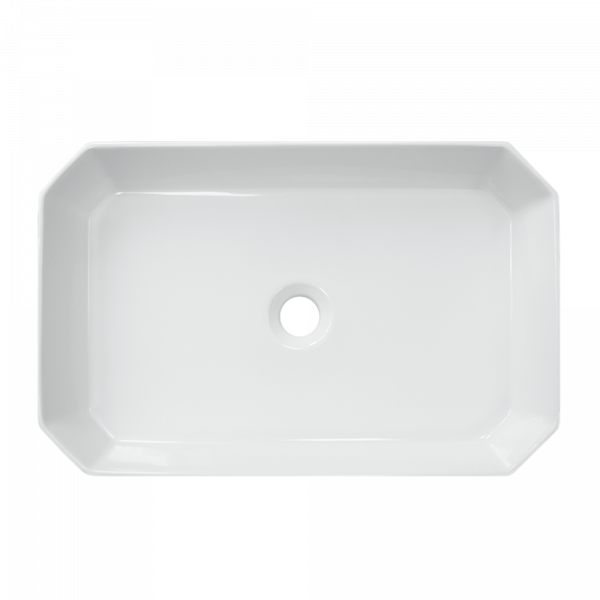 Раковина 550 накладная Sanita Luxe белый Line55