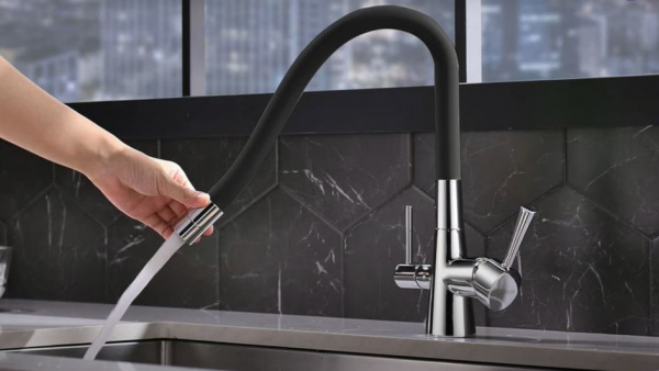 Смеситель кухни с фильтром хром Lemark LM3075C