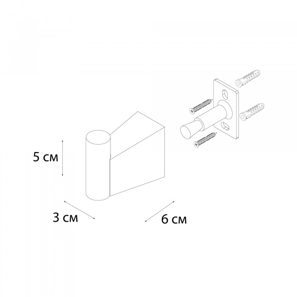 Крючок одинарный оружейная сталь Fixsen FX-98005