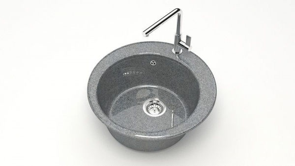 Мойка 475 кварц темно серый