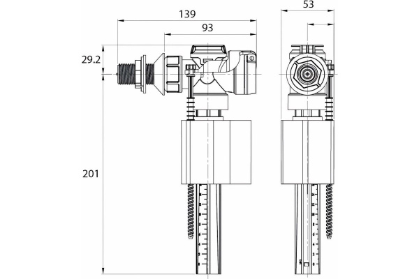 Клапан Iddis 1/2" горизонтальный