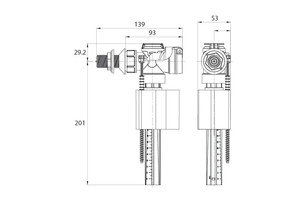 Арматура Iddis с горизонтальным клапаном