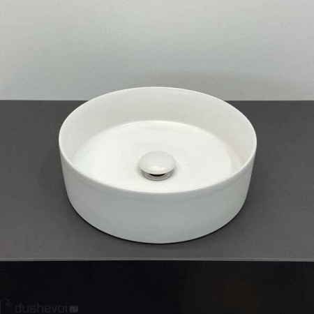 Раковина 350 накладная Comforty круглая белая