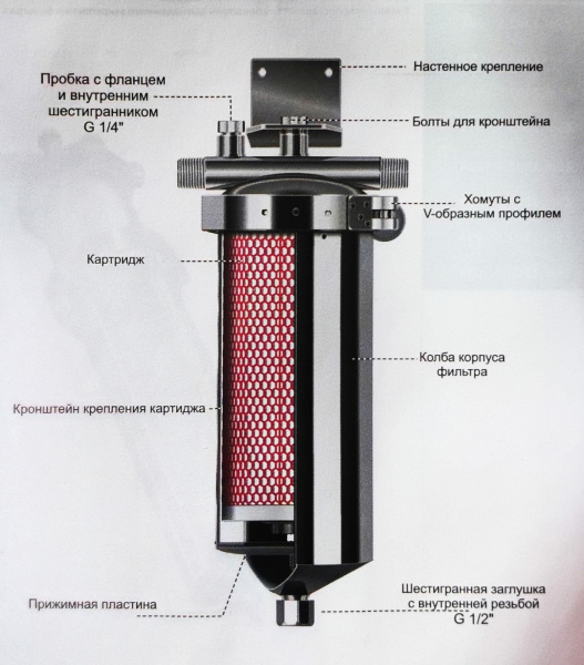 Корпус SL10 Tim 1/2 нержавейка со сливом