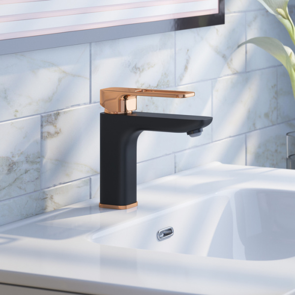 Смеситель раковины черный  Iddis  SLIBG00I01