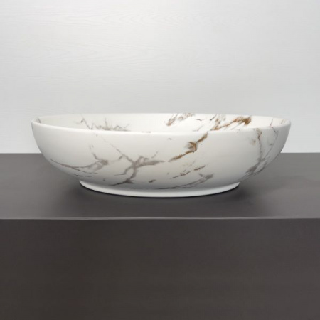 Раковина 520 накладная Comforty мраморная матовая N78166MWY-2