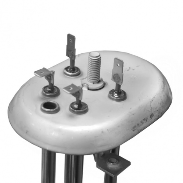 Тэн для водонагревателя 1500 Вт + 1000 Вт D125 овальный фланец