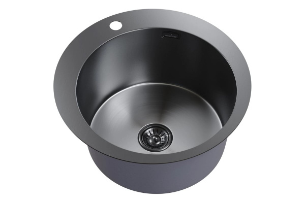 Мойка 500 профессиональная 3мм графит круглая