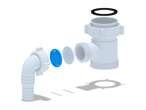 Врезка в сифон 1 1/2*40 с резьбой А4154/М110