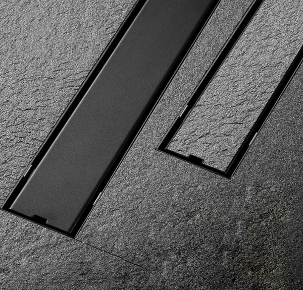 Трап-лоток 70*600 D40/50 черный матовый