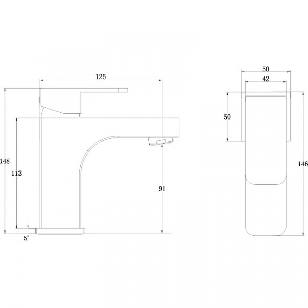 Смеситель раковины бронза Kaiser 34088-1