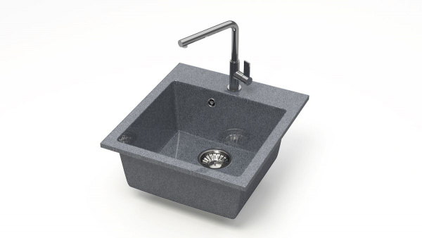 Мойка 500 кварц темно серая