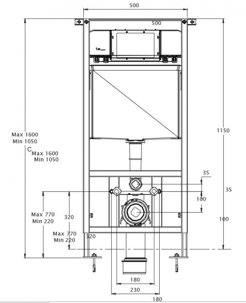Инсталляция Azario AZ-8010-1000 Турция Инсталляция Azario AZ-8010-1000 Турция