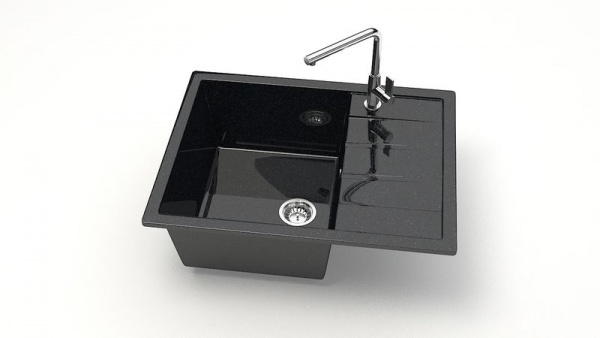 Мойка 645 кварц антрацит 