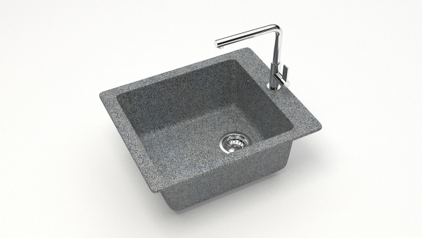 Мойка 500 кварц темно-серый 
