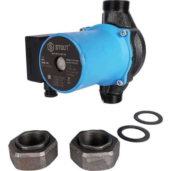 Насос циркуляционный Stout 25/80 180 мм