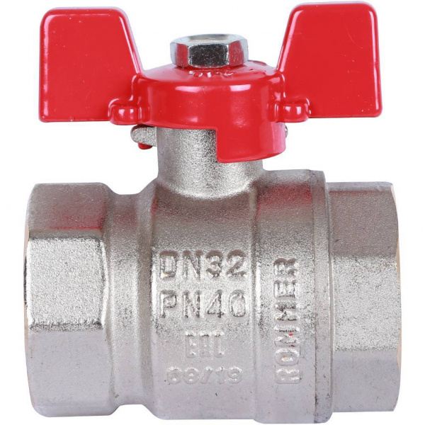 Кран шаровый Rommer 1" вн-вн бабочка