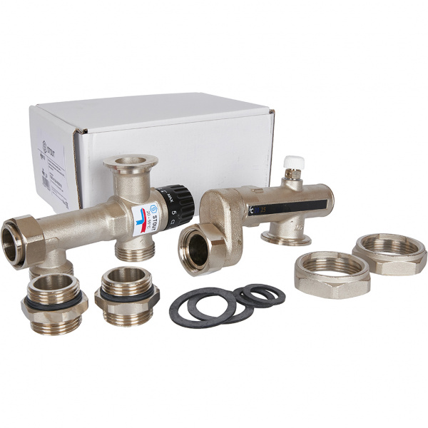 Насосно-смесительный узел Stout c термоклапаном 20-55 °C