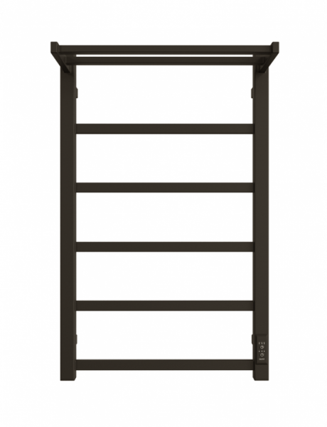 Полотенцесушитель В80*Ш50 электрический лесенка черный матовый