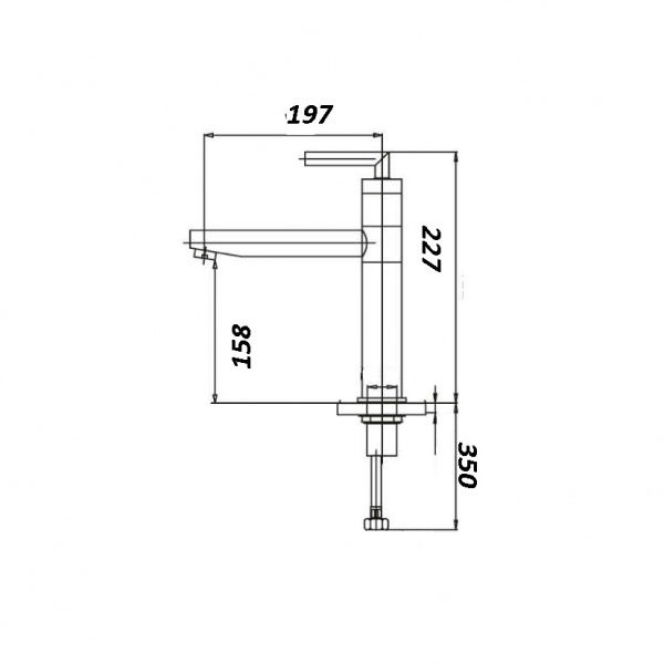 Смеситель кухни хром Latora Lux  1151LL