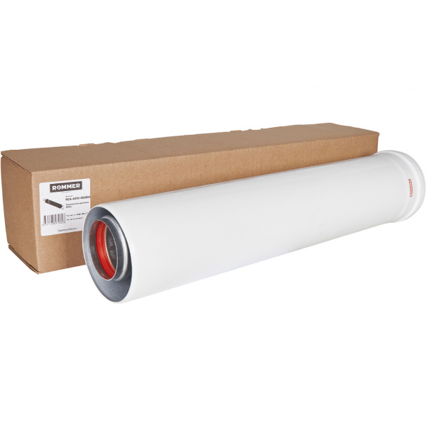 Удлинитель дымохода Rommer 60/100 500 мм коаксиальный