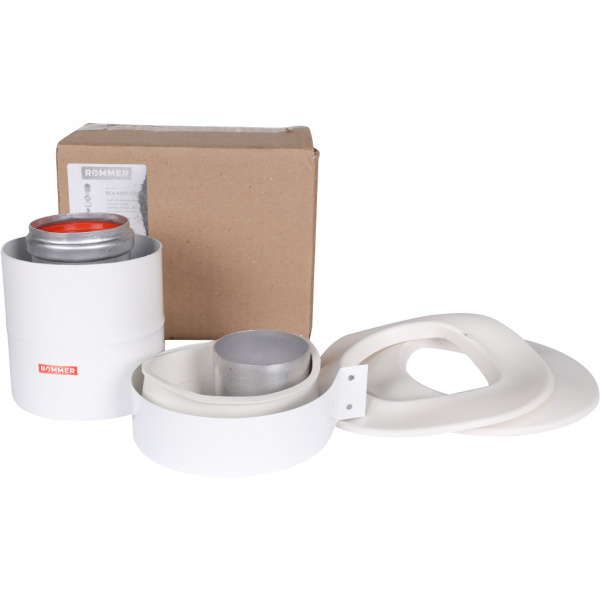 Начальный участок дымохода Rommer 60/100 прямой