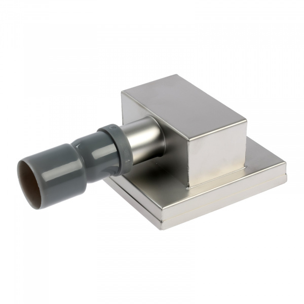 Трап D50 горизонтальный 150*150 под плитку нержавеющая сталь