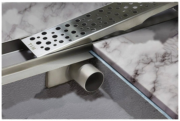 Трап-лоток 70*350 D40/50 решетка нержавеющая сталь